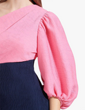 Two-toned Ribbed Didi Dress