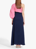 Two-toned Ribbed Didi Dress