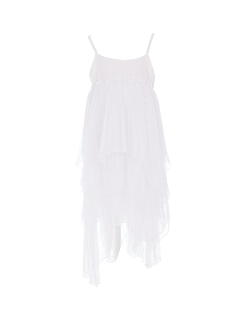 Tiered Pleated Dress