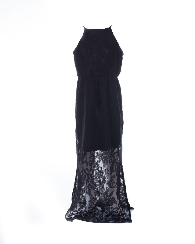 Lace Maxi Slit Dress