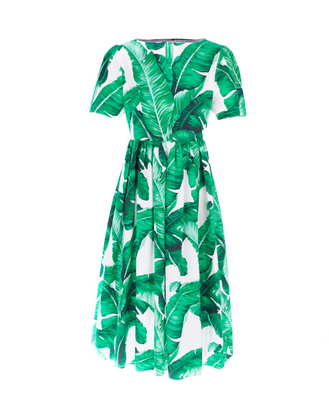 Banana Leaf Print Mini Me Dress