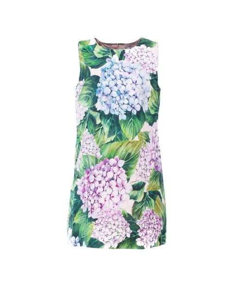 Hydrangea Print Shift Dress