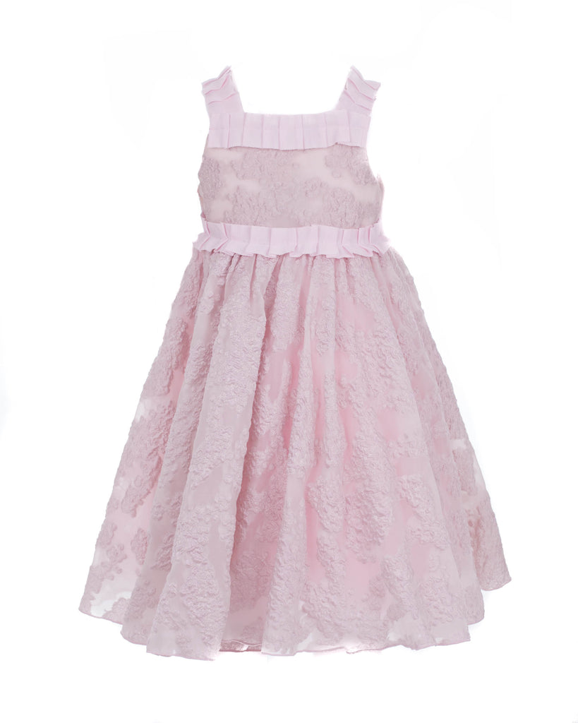 Embroidered Pink Tulle Dress