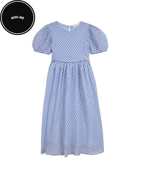 Blue Holly Checked Dress