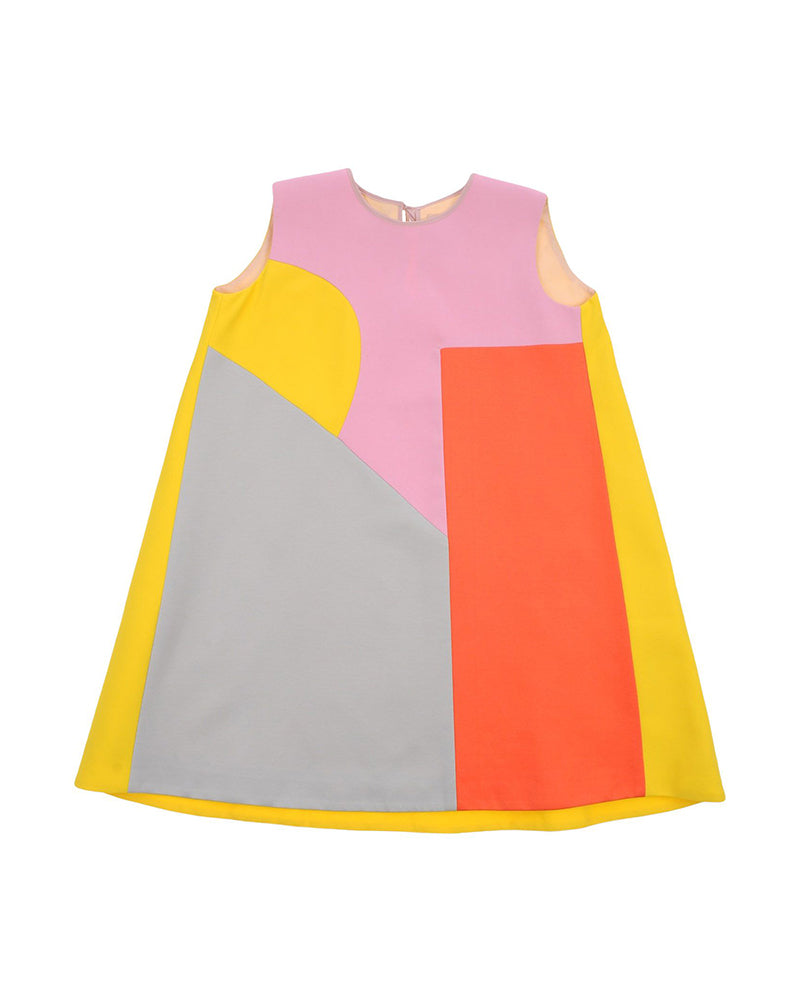 Yellow Colour Block Dress
