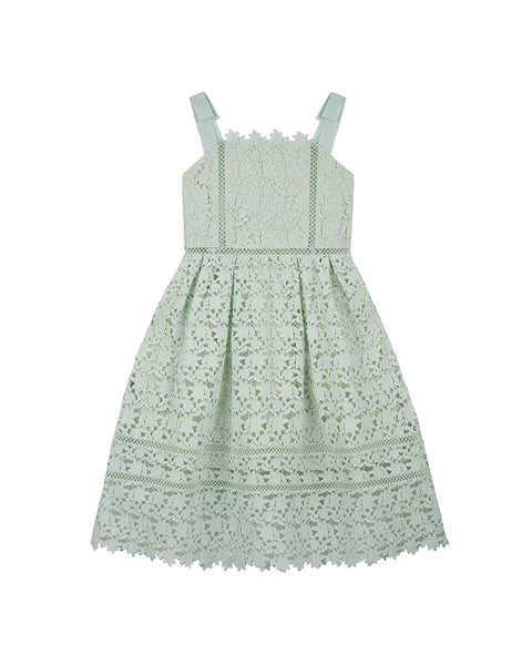 Mint Azalea Bow Detail Midi Dress