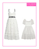 Hibiscus Flower Midi Dress
