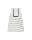 Hibiscus Flower Lace-Bib Mini Dress