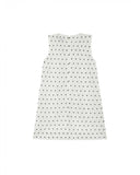 Hibiscus Flower Lace-Bib Mini Dress