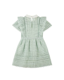 Mint Heart Lace Mini Dress