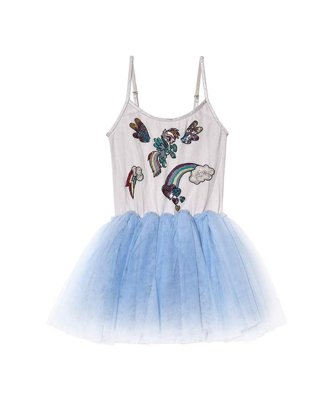 White and Powder Blue Short 'Wonderbolt' My Little Pony Tutu Dress