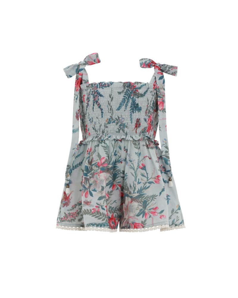 Floral Shirred Romper