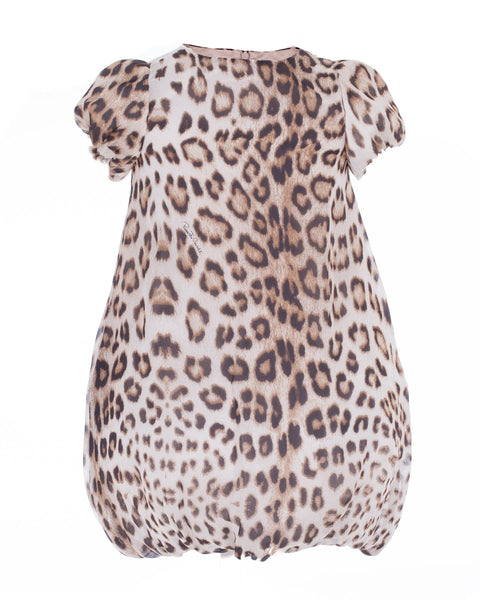 Beige and Dark Brown Leopard Print Dress (2 years)