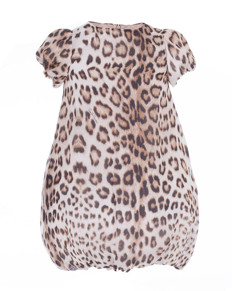 Beige and Dark Brown Leopard Print Dress (2 years)