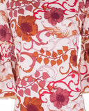 Gold-Trimmed Beige And Antique Pink Dress