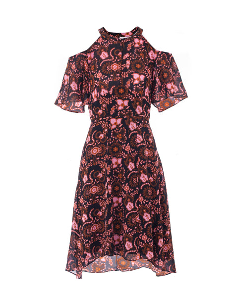 Emile Floral Silk Dress