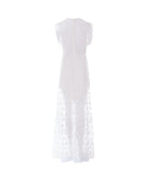 Kasia Lace Embroidered Tulle Maxi Dress