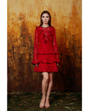 Tracie Long Sleeve Ruffle Mini Dress