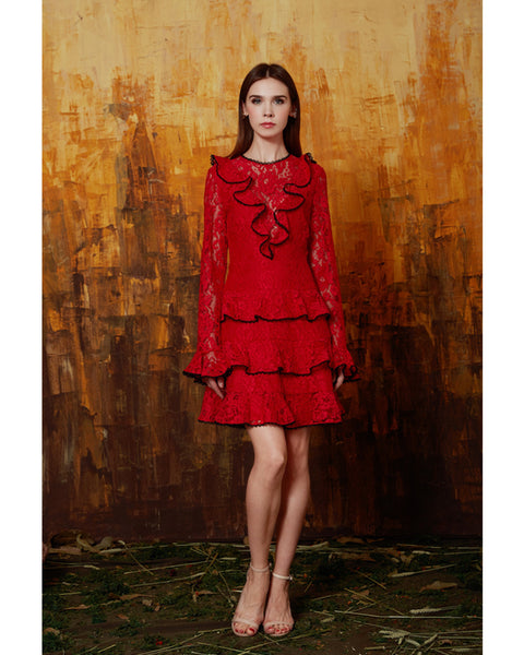 Tracie Long Sleeve Ruffle Mini Dress Tracie Long Sleeve Ruffle Mini Dress