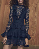 Tracie Long Sleeve Ruffle Mini Dress