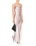 Letizia Satin Halter Gown