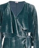 Ali Long Velvet Robe Dress