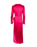 Cinched Satin Gown
