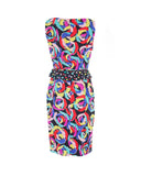 Rose Print Peplum Dress