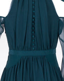 Elsa Ruffled Sleeves Silk-Georgette Mini Dress