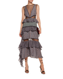 Elodie Tulle Panel Maxi Dress