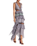 Elodie Tulle Panel Maxi Dress