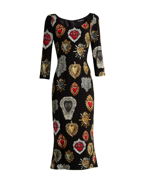 Sacred Heart Print Dress