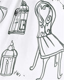 Garden Print Crepe Midi Dress