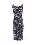 Sweetheart Floral Print Fitted Dress
