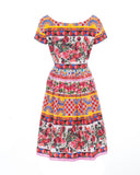 Mambo Print Flared Dress
