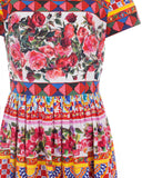 Mambo Print Flared Dress