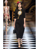 Mirror Embellished Wool-blend Dress