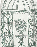 Brocade Botanical Garden Print Dress