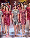 Pink Sequinned Tulle Dress