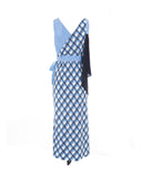 Asymmetric Ruffle Midi Dress