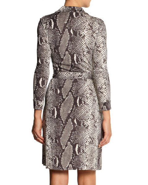 Python Print Silk-Jersey Wrap Dress Python Print Silk-Jersey Wrap Dress