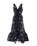 Jacquard-patterned ballgown