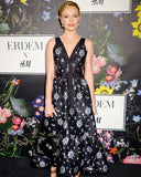 Jacquard-patterned ballgown
