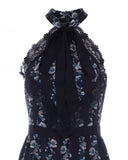 Halter Silk Dress
