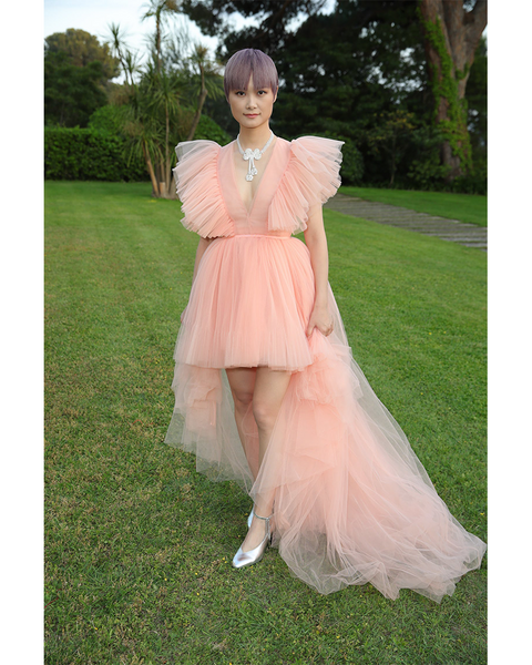H and m pink 2025 tulle dress