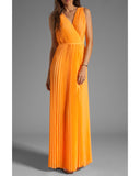 Pleated Maxi Gown