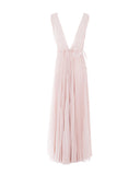 Pleated Georgette Evening Gown