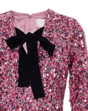 Pink Recycled Sequin Dress