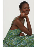 Jacquard Green Dress