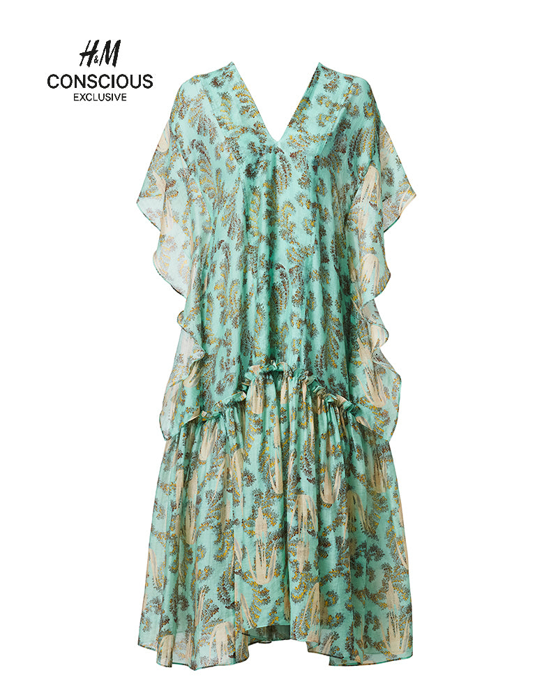 Lyocell-blend Kaftan dress
